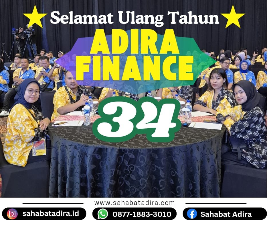 Adira Finance merayakan hari ulang tahun ke-34