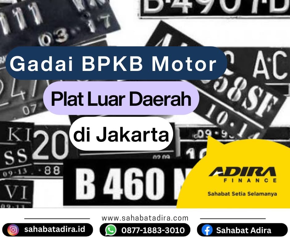 Gadai BPKB Motor Plat Luar Daerah di Jakarta