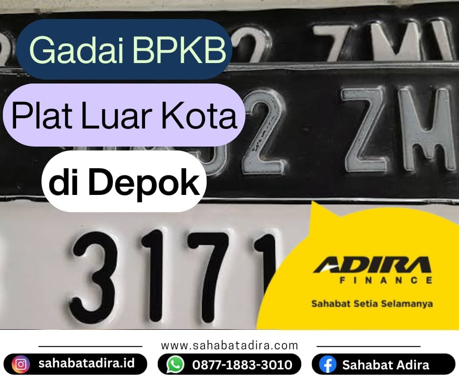 Gadai BPKB Plat Luar Kota di Depok
