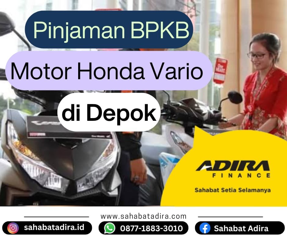 Pinjaman BPKB Motor Honda Vario di Depok