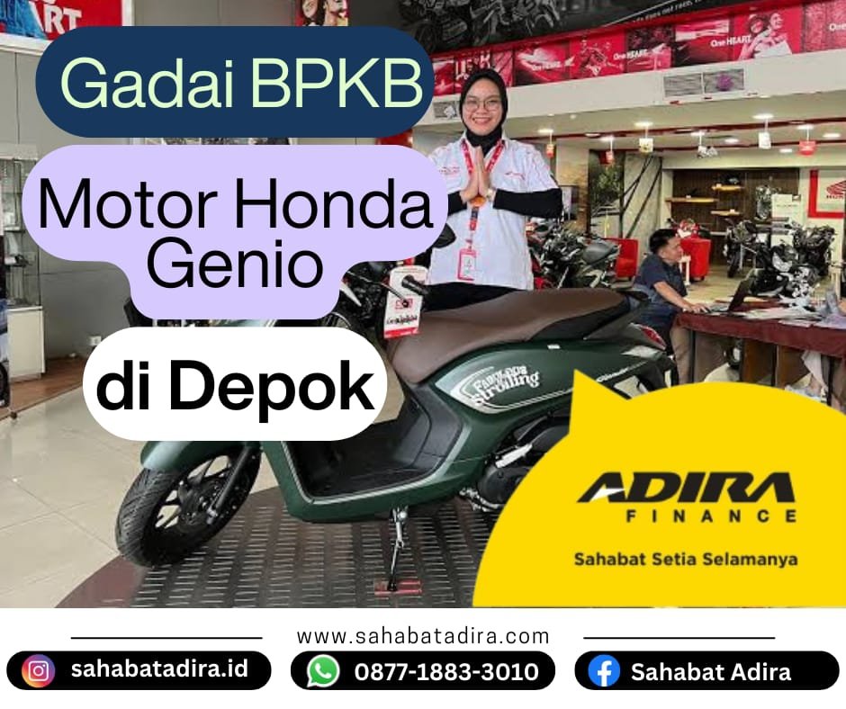 Gadai BPKB Motor Honda Genio di Depok