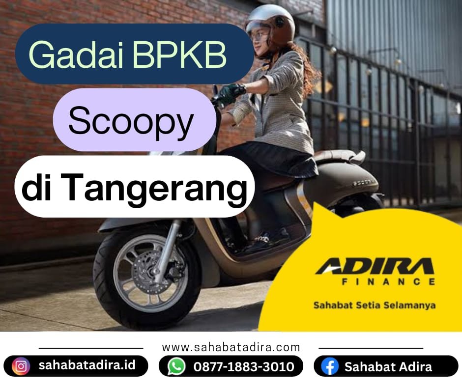Gadai BPKB Motor Honda Scoopy di Tangerang