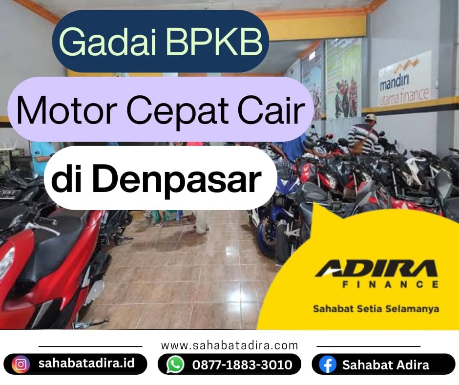 Gadai BPKB Motor Mobil Cepat Cair di Denpasar