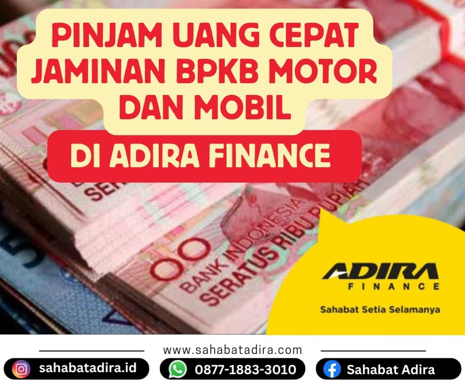 Pinjam Uang Cepat Jaminan BPKB di Adira Finance