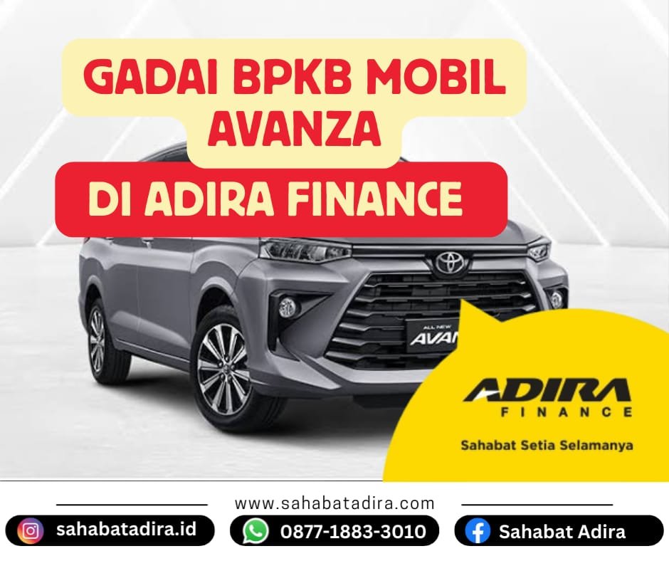 Gadai BPKB Mobil Avanza di Adira Finance