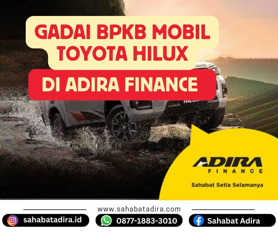 Gadai BPKB Mobil Toyota Hilux di Adira Finance